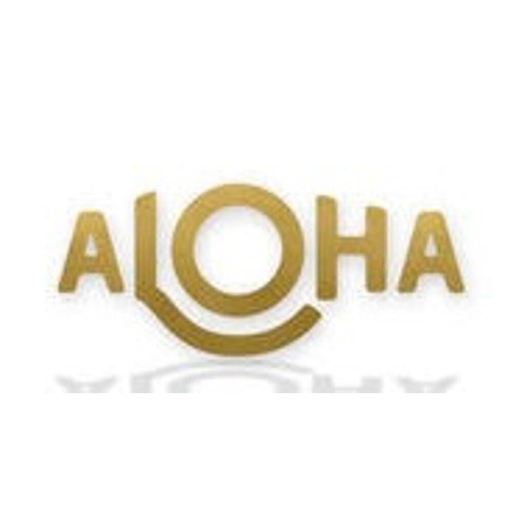 Aloha Collection Logo Decal Gold Sticker